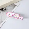 Presilha de Cabelo de Gatinha Desenho Animado Fofa Cabelo de Bebê Franja Doce Presilha Lateral Japonesa Grampo de Borda Simples Versátil Menina Doce