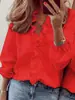 2025 Comercio Exterior Transfronterizo Ropa Europea y Americana para Mujer Primavera, Verano, Otoño e Invierno Camisas Europeas y Americanas con Volantes Camisas Casuales para Mujer