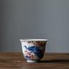 Taza de té de porcelana azul y blanca, cerámica Kung Fu, pequeña taza de té individual, taza maestra, juego de té, taza de té, taza de té, tazón de té, taza de fragancia