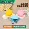 Caramelo Coreano Colorido Silicona Moda Impermeable Monedero Simple Bolsa para Auriculares Niños Bolsa para Llaves Logo Imprimible