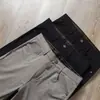 Calça Jeans Casual Masculina de Verão Europeu, Fina, Cinza Claro, Nylon, Resistente a Amassados, Não Precisa Passar, Stretch em Quatro Direções, Caimento Solto, Corte Reto