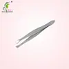 Pinzas para depilar cejas al por mayor Pinzas planas oblicuas de acero inoxidable para depilar cejas Pinza para cejas antideslizante duradera Pinza para cejas electrochapada