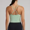 Chaleco deportivo de tirantes finos estilo europeo y americano para mujer con almohadillas en el pecho, top de fitness a prueba de impactos, prenda exterior de secado rápido, hermoso sujetador de yoga para la espalda