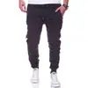 2022 ebay Primavera y Otoño Europeos y Americanos Nuevos Pantalones de Fitness para Hombre Pantalones Deportivos Rayados Plisados Pantalones Casuales para Hombre WISH