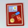 Oro Puro 999 Gama Alta Exquisito Regalo Día de San Valentín Chino 520 Paz y Alegría Princesa Por Favor Haz Galletas de la Fortuna para que Otros las Regalen Venta al por Mayor