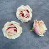 Flores artificiales 5CM cabezas de rosa DIY hechas a mano decoración de boda para el hogar materiales florales pasador flor de soltera corsage flor de solapa flor artificial transfronteriza al por mayor