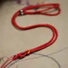 Cuerda de Cuerda para Colgante de Jade con Hebilla de Paz Tejida a Mano DIY, Colgante de Jade, Cuerda para Colgar de Ámbar, Collar Largo de Doble Círculo