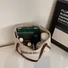 Bolso de Letras Estilo Coreano Bolso Tote Casual Grande para Mujer Nuevo Estilo Literario de Nicho Moda Simple Bolso de Axila