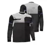 Nova Camiseta de Manga Longa de Corrida F1 Roupas de Motocicleta Off-Road Respirável Secagem Rápida Gola Redonda Manga Curta Roupa Esportiva Top Exportação