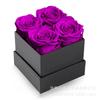 Flor Eterna Cubo de Abrazo Producto Terminado Adorno Cuadrado Rosa Flor de Rosa Eterna Caja de Regalo de Navidad Día de San Valentín