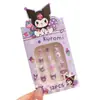Pegatinas de Uñas Sanrio para Niñas, Arte de Uñas Lindo y Divertido, Piezas de Uñas para Estudiantes, Piezas de Uñas Dulces, Uñas Postizas para Niños