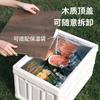 Caja de almacenamiento plegable para acampar al aire libre, ideal para el maletero del coche, para excursiones, pesca, dormitorio extragrande, caja de plástico para estudiantes