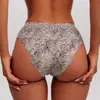 Ropa Interior de Nylon de Alta Calidad Hilo de Hielo Estampado de Leopardo Estampado de Cebra Patrón de Puntos Alta Elasticidad Talla Grande