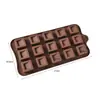 Molde de Silicone para Chocolate Desenho Animado Multiestilo Transfronteiriço Números e Letras Molde de Assar DIY Molde para Fudge Cubo de Gelo