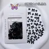 Arte de Uñas Transfronterizo Estilo Clásico Moño Cinta Larga Tamaños Mixtos Colorido Blanco Negro Rojo Decoraciones de Uñas Portátiles