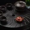 Adornos para Mascotas de Té Pueden Criar Mini Maceta de Arcilla Púrpura Maceta de Bolsillo Pequeña Maceta para la Punta del Dedo Juego de Té Juego de Té Mesa de Té Juego de Té Kung Fu