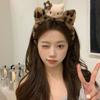 Diadema de Peluche Linda de Dibujos Animados de Gato Dulce para Mujer, Diadema Impermeable Antideslizante de Otoño e Invierno, Nuevo Accesorio para el Cabello de Moda