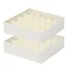 Caja de Almacenamiento de Ropa Interior Amazon Transfronteriza Hogareña Tela No Tejida Juego de Cuatro Piezas Bolsa de Almacenamiento Organizador de Sujetadores Calcetines Ropa Interior