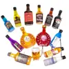 Simulación XO Botella Pequeña de Vino Extranjero Decoración de Pastel Decoración Cerveza Edición Pequeña Botella de Vino Bailey Whisky Disfraz de Cumpleaños