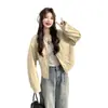Moda Casual Dulce Reductora de Edad Simple Elegante Holgada Estilo Coreano Chaqueta de Cuero con Diseño Único Otoño 2026