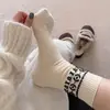 Meias Novas Estilo Coreano Ins Fashion para Primavera e Outono, Meias de Cano Médio, Cor Sólida, Meias Longas Simples e Versáteis, Meias Largas (Slouch Socks), Meias de Cano Alto para Estudantes