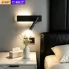 Lámpara de pared minimalista para dormitorio, lámpara de mesita de noche, lámpara de pared de lujo minimalista para fondo de sofá de sala de estar con interruptor, lámpara de lectura, lámpara de escalera, lámpara de pasillo