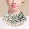 Procesamiento PersonalizadoHuaye Bufanda de Seda con Cuello Halter para Primavera y Verano Suéter de Malla de Seda de Morera Cubrecuellos Cálido Protección Solar