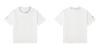Três Etiquetas Completas, Exclusivamente para Vendas Transfronteiriças, Camiseta Masculina 100% Algodão Fio Duplo, Manga Curta, Alta Qualidade, Em Estoque
