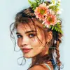Peine para el cabello de crisantemo de gran tamaño de nuevo estilo transfronterizo, Accesorio para el cabello de girasol artificial estilo bosque para novias, Adorno para la cabeza para sesión de fotos