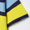 Roupas femininas transfronteiriças 2026 novo estilo gola colorida listrada moda versátil manga curta tricô top 3653015 cor