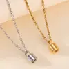 Cerradura Mini Minimalista de Acero Inoxidable Europea y Americana Transfronteriza Que Se Puede Abrir, Collar con Cenizas Conmemorativas, Colgante Conmemorativo de Cenizas