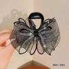 Grampo de Cabelo Shark de Alta Qualidade Estilo Coreano Luz Luxuosa com Strass Flor Exquisita Presilha para Prender a Parte de Trás da Cabeça Acessórios para Cabelo de Rabo de Cavalo Alto