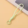 Lanyard para Teléfono Móvil Correa de Muñeca Lanyard Tejido de Nylon Accesorio para Bolso Llavero con Anillo Metálico Anti-Pérdida Cadena de Lanyard