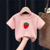 2052 ropa para niños y niñas camiseta de manga corta ropa para niños nuevo top de verano niños grandes 100 algodón camiseta básica