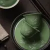 Taza de Té Sombra de Bambú Blanco Pintada a Mano Mi Yan Taza de Té de Cerámica Hecha a Mano Taza Maestra para el Hogar Tart Fino Juego de Té Kung Fu Taza de Té