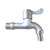 Grifo de Acero Inoxidable 304, Grifo de Lavadora de Apertura Rápida de 1/2 Pulgada, Caño Extendido, Grifo de Doble Uso con una Entrada y Dos Salidas
