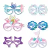 Gafas de Dibujos Animados Rosas Intergalácticas Stitch y Ángel para Decoración de Fiesta de Cumpleaños Al Revés Gafas Congeladas de Mickey