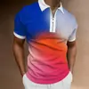 Verano Nuevo Polo 3D para Hombre Solapa Manga Corta Jersey Casual Ropa de Hombre Aliexpress Color Polo Hip Hop