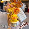 Llavero Auténtico B.Duck Patito Amarillo Tallado en Madera Llavero Femenino Lindo Creativo Muñeco de Resina Colgante para Mochila