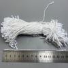 Cuerda de algodón con bala de fábrica para colgar, cuerda para etiqueta de ropa con punto de grano, cuerda para mano, etiqueta de ropa, cuerda colgante universal