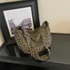 Shuai Mi Jia 2026 Bolso Tote Nuevo Estampado de Leopardo, Bolso Cruzado Estilo Coreano, Bolso de Hombro de Gran Capacidad