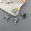 Nueva Joyería para Uñas de Celebridad Cibernética Aleación Hueca Amor Estrella Hombre Diamante Decoración de Uñas Tridimensional Retro Circonita Lujo Ligero