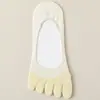 Calcetines de Dedos Calcetines Bajos Calcetines de Barco para Mujer Antideslizantes y que no se caen Verano Delgados Calcetines Invisibles de Cinco Dedos Calcetines de Verano de Algodón Puro