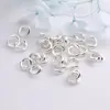 Anel de conexão de acabamento para colar e pulseira DIY anel aberto de aço inoxidável cor ouro 18k anel de mão que pode ser fechado material