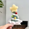 Pinza para el pelo, diadema, gorro de Navidad con pompón, accesorio para el pelo, decoración de fiesta, nuevo gorro de Navidad de peluche con forma de estrella, transfronterizo