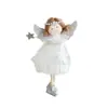 Novo Pingente de Pelúcia de Anjo com Galhos de Rena para Árvore de Natal Boneca Criativa Pingente de Decoração