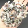 Pulsera de Piedra Cruda de Grava de Ágata Cristalina Desmagnetizada con Cuentas de Piedra Asimétrica Perforada Accesorios de Joyería DIY 5-8mm