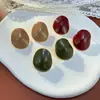 Moda Retro Francesa Pendientes Redondos Irregulares de Gota de Aceite Simples Pendientes Personalizados de Lujo Ligero con Diseño Único Venta al por Mayor