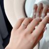 Anillo Cruzado de Amazon para Mujeres y Hombres Hip Hop Moderno Hip Hop Plata de Ley 925 Anillo Cerrado Anillo Pequeño para Mujer Joyería