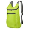 Mochila portátil nova transfronteiriça leve dobrável cor sólida mochila escolar estudantil capacidade grande ao ar livre Mochila Esportiva